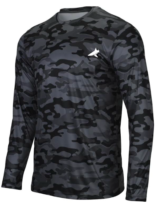 Smoke Camo Long Sleeve Performance Shirt SPF 50