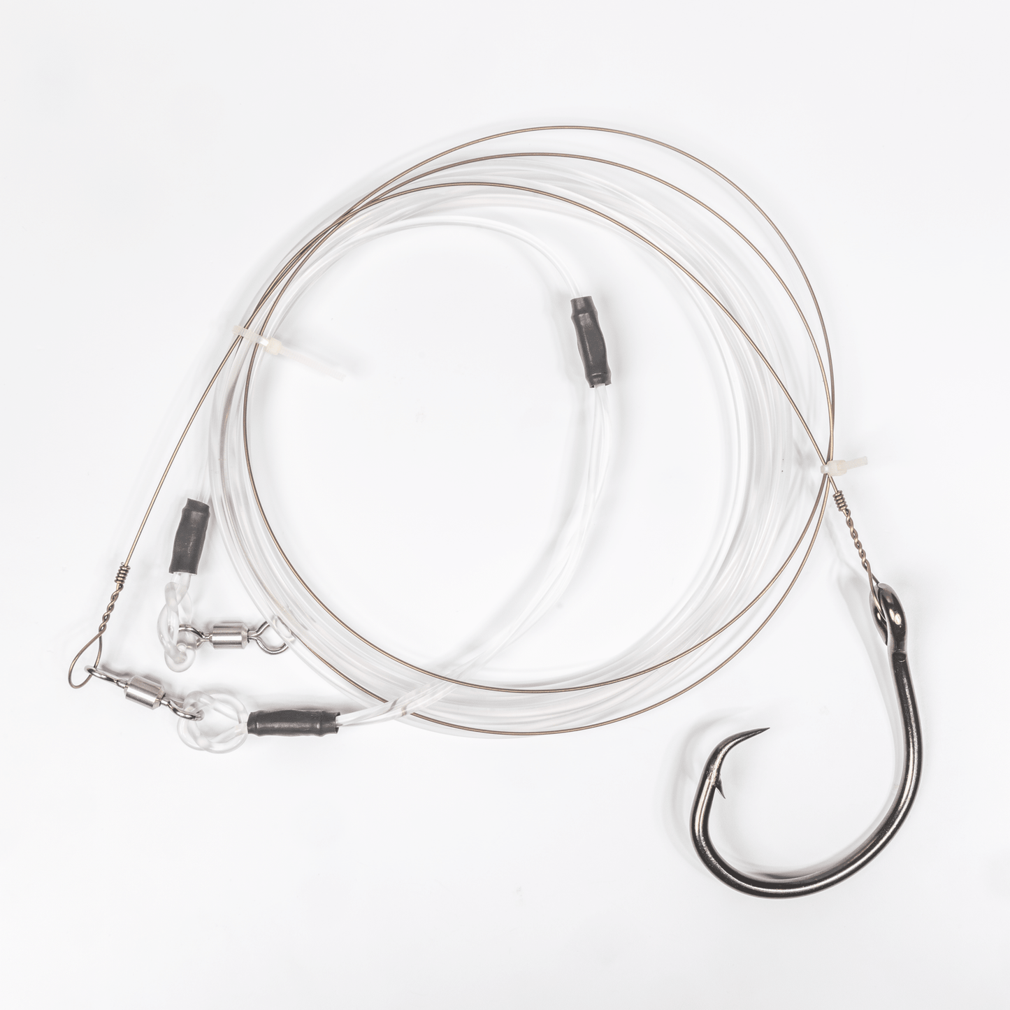 Mustad BlacktipH Monster Shark Rig | 16/0 Hook & 19 Wire - BlacktipH