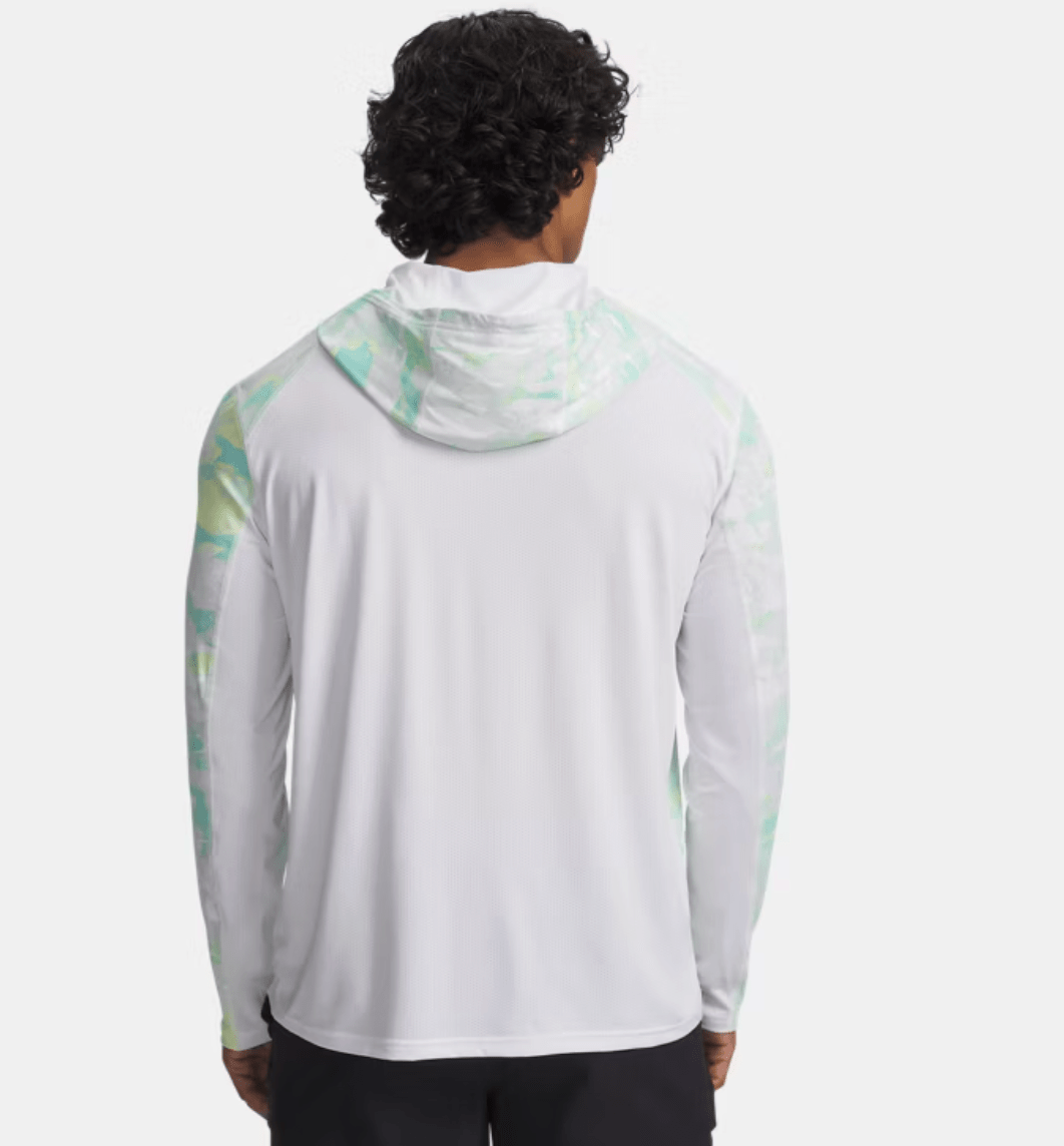 Under Armour x BlacktipH Men’s Fish Pro Camo Performance Hoodie - White - BlacktipH