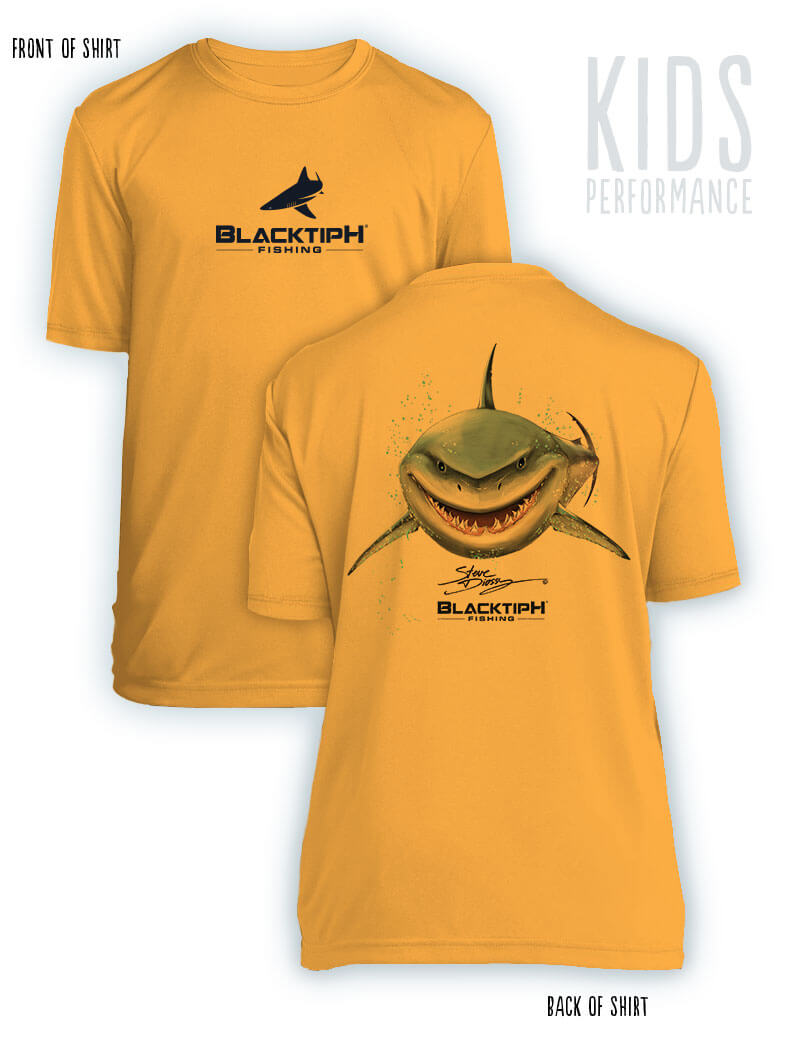 Youth Short Sleeve Performance Shirt Taco-Toothday ft. Steve Diossy Art