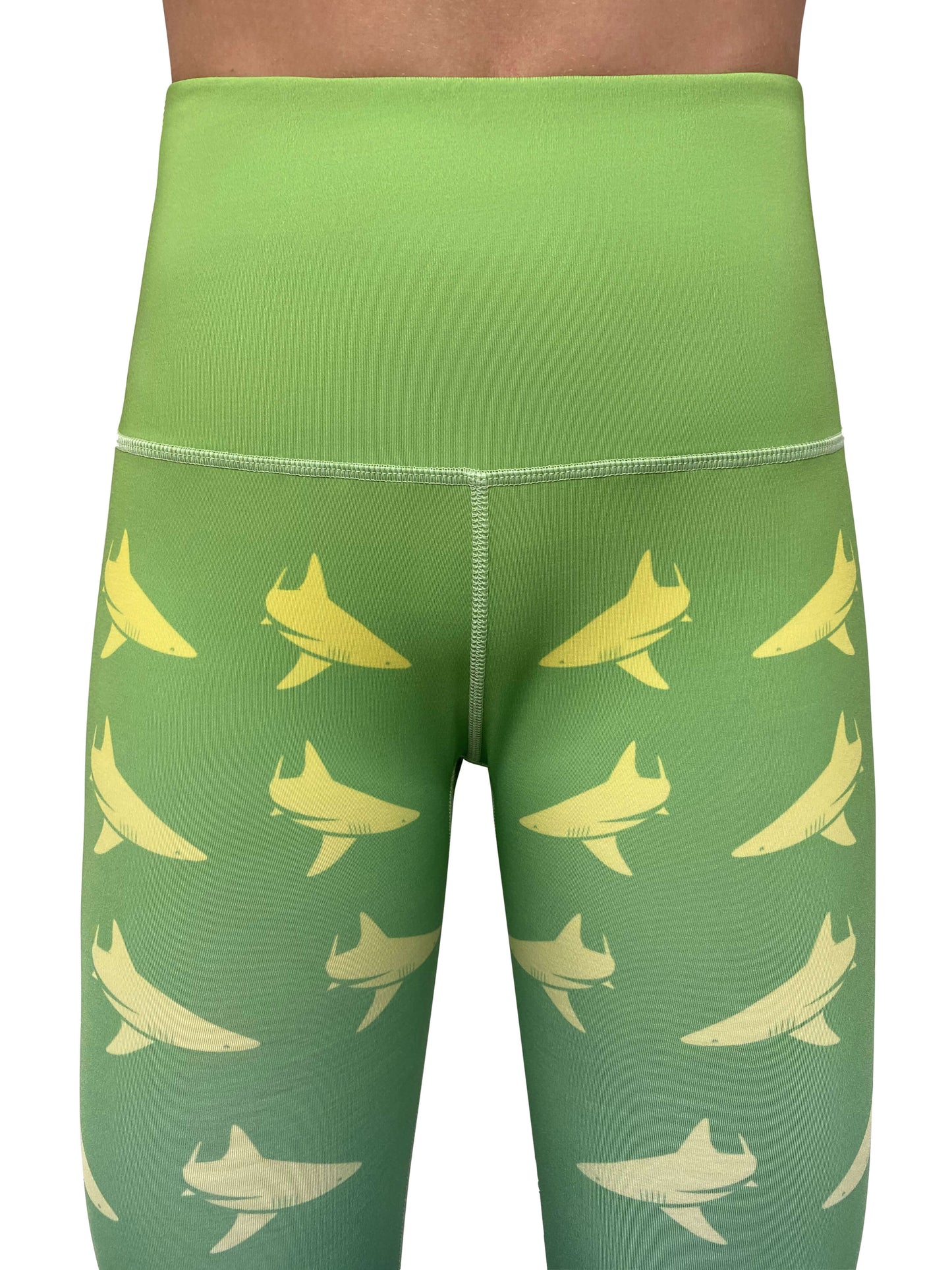 BlacktipH Green Womens Leggings with UPF 40+ Protection