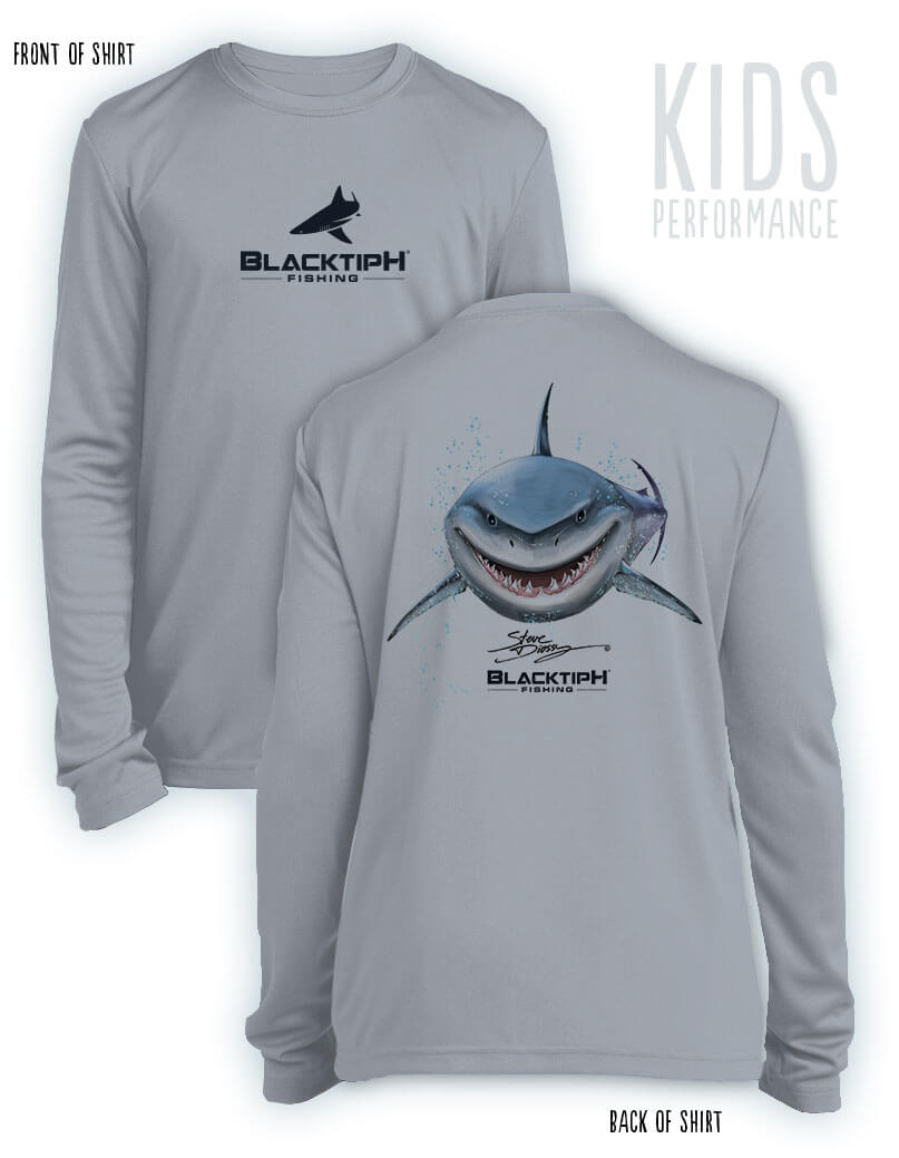 BlacktipH "Taco-Toothday" Youth with Polyblend Fabric Long Sleeve Shirt - ft. Steve Diossy Art