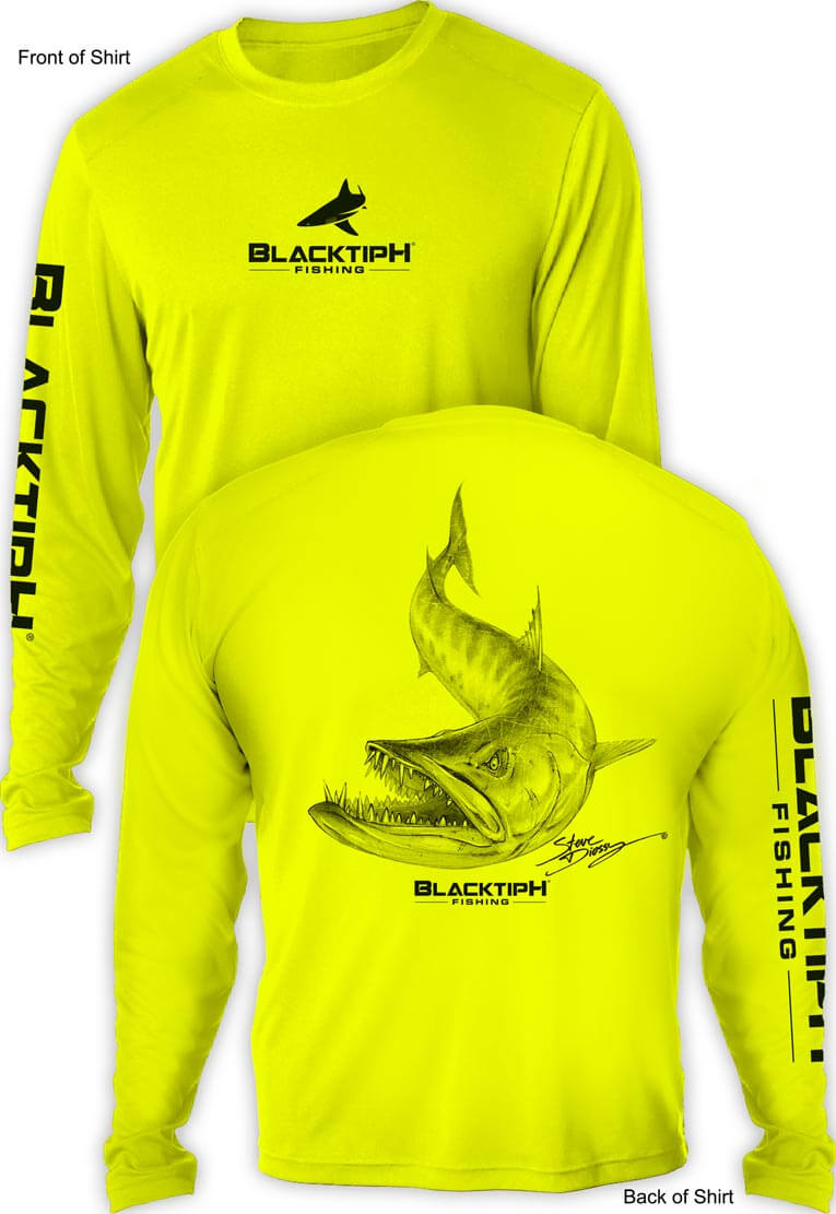 BlacktipH Performance Long Sleeve "Barracuda" Featuring Steve Diossy with UPF 50+ Protection
