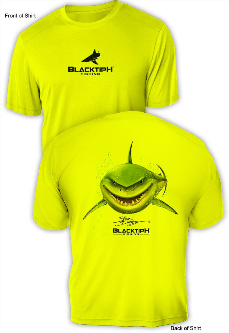 BlacktipH Performance Short Sleeve "Taco-Toothday" Featuring Steve Diossy Art with UPF 50+ Protection