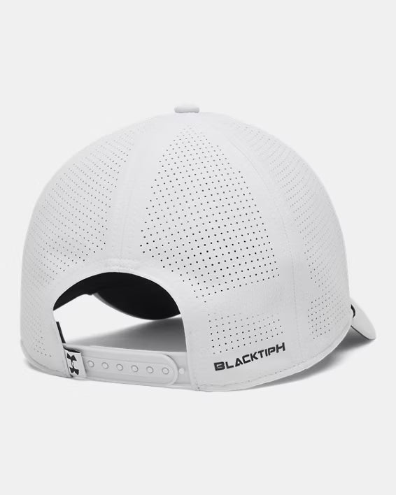 UA x BlacktipH Light Grey Fishing Hat | Off-White Adjustable Snapback