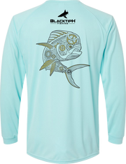 BlacktipH "Mechanical Mahi" with UPF 50+ Protection Performance Long Sleeve