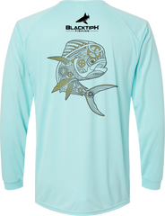 BlacktipH "Mechanical Mahi" with UPF 50+ Protection Performance Long Sleeve