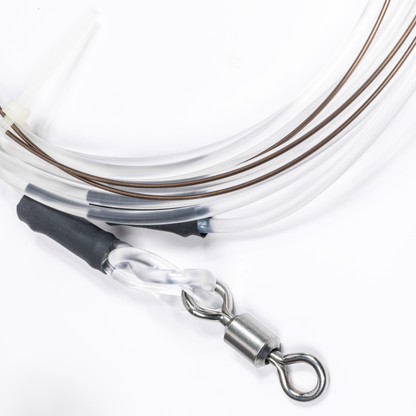 BlacktipH Monster Shark Rig with 700lb Monofilament Fishing Line and 500lb 6/0 Rosco Swivels