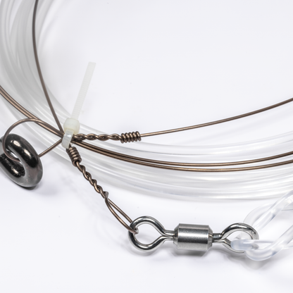 BlacktipH Monster Shark Rig with 700lb Monofilament Fishing Line and 500lb 6/0 Rosco Swivels