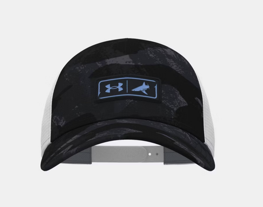 Under Armour x BlacktipH Men’s Fish Mid Trucker Hat - Black