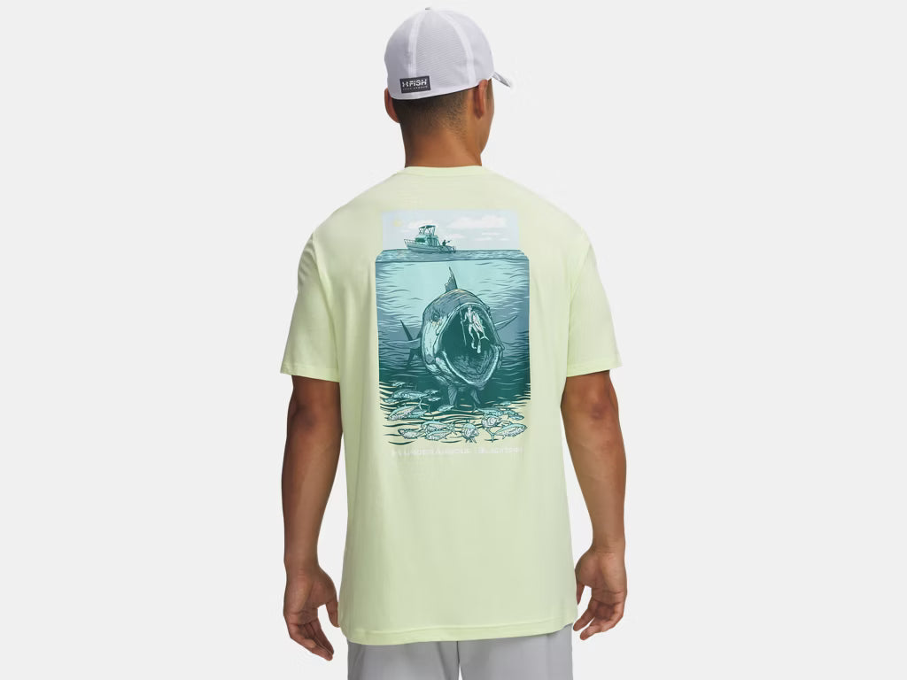 Under Armour x BlacktipH Men's Fish Species Tuna Graphic Shirt - Fade Green