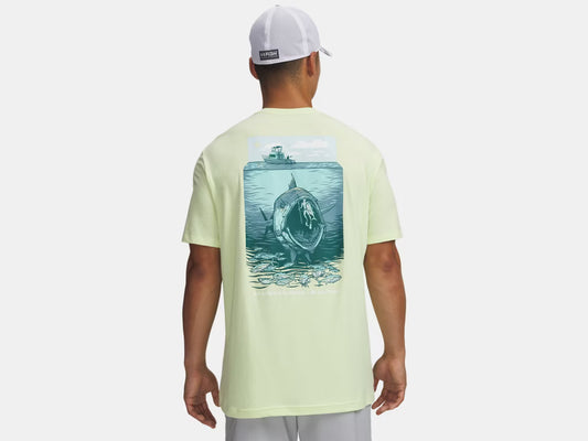 Under Armour x BlacktipH Men's Fish Species Tuna Graphic Shirt - Fade Green