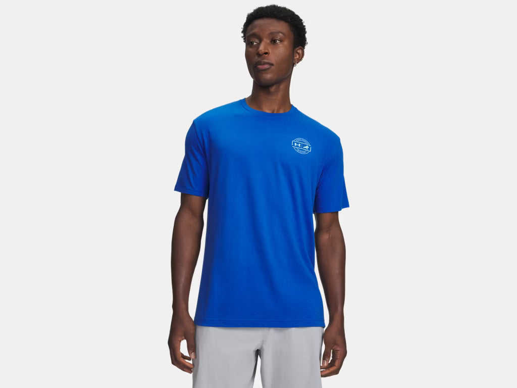 Under Armour x BlacktipH Men's Fish Species Tuna Graphic Shirt - Blue Strike