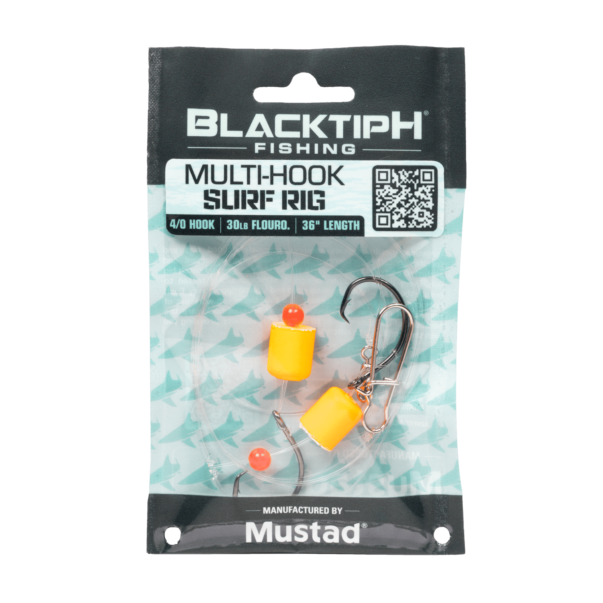 BlacktipH Double Hook Surf Fishing Rig (6 Pack) | Pompano & Whiting Rig - BlacktipH
