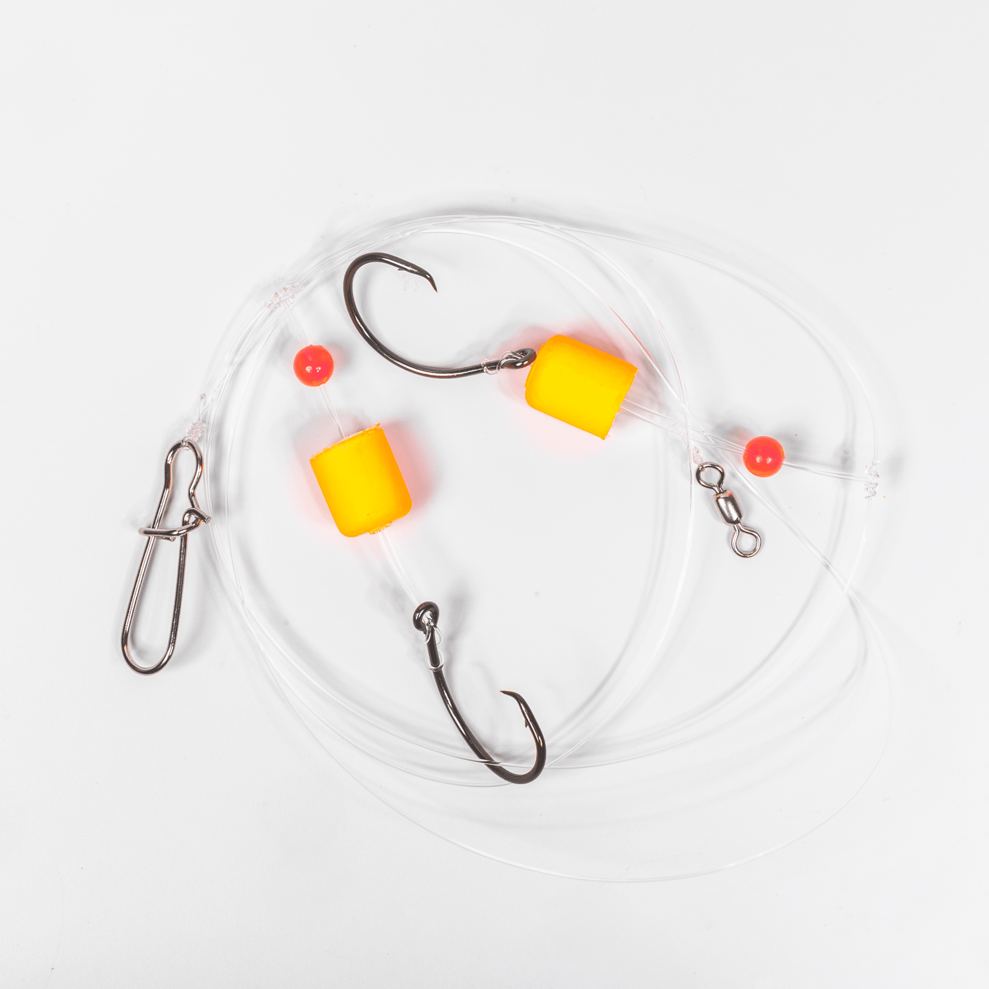 BlacktipH Double Hook Surf Fishing Rig (6 Pack) | Pompano & Whiting Rig - BlacktipH