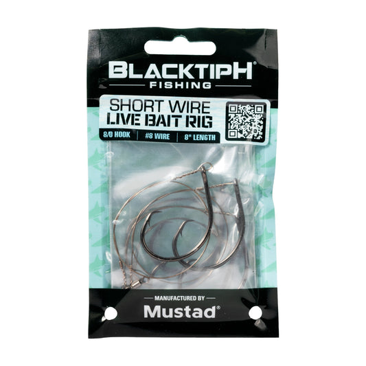 BlacktipH Short Wire Live Bait Rig - Mustad - BlacktipH