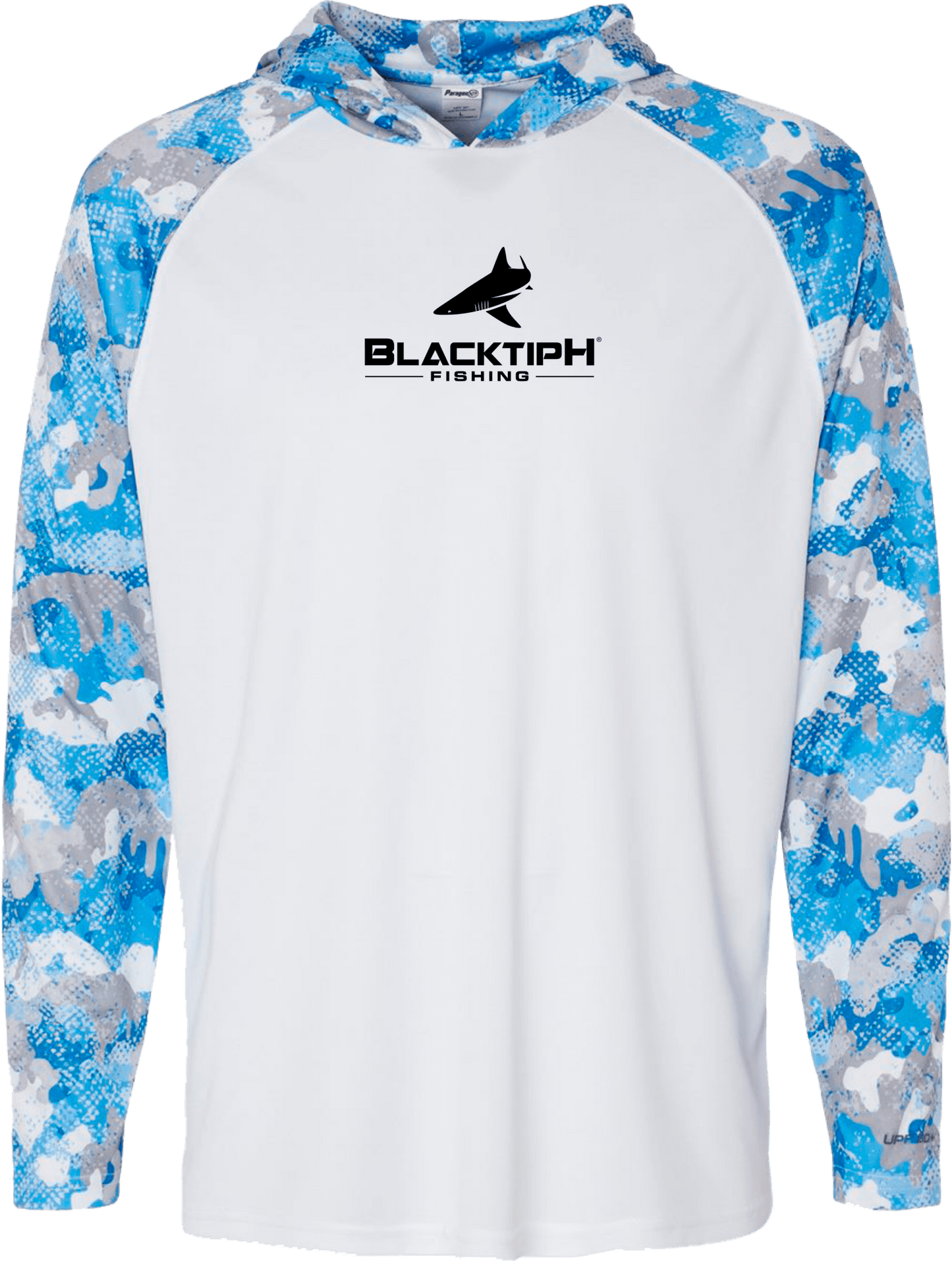 Camo Reels and Rods Performance Long Sleeve Hoodie - BlacktipH