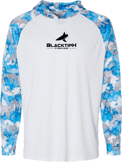 Camo Reels and Rods Performance Long Sleeve Hoodie - BlacktipH