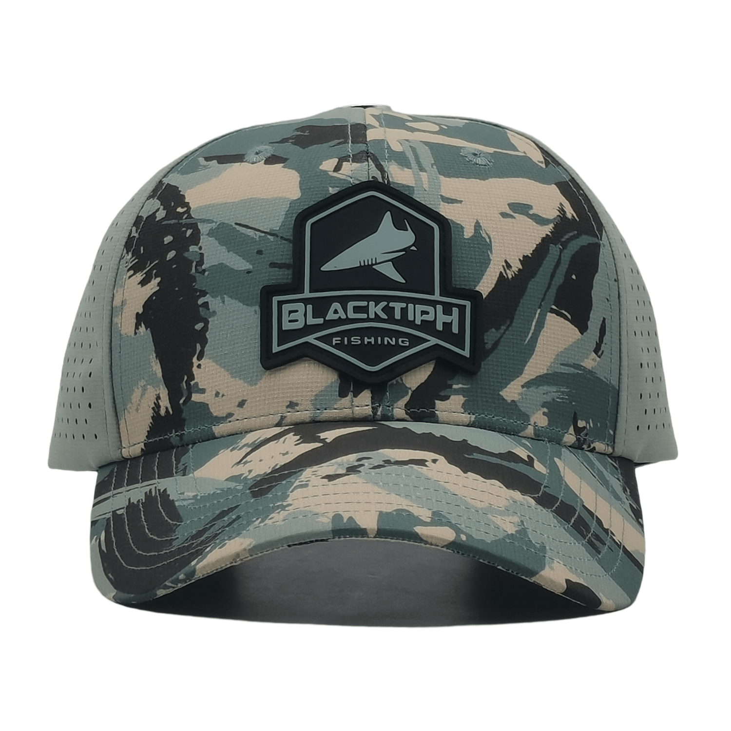 Green Camo Performance PVC Hat - BlacktipH