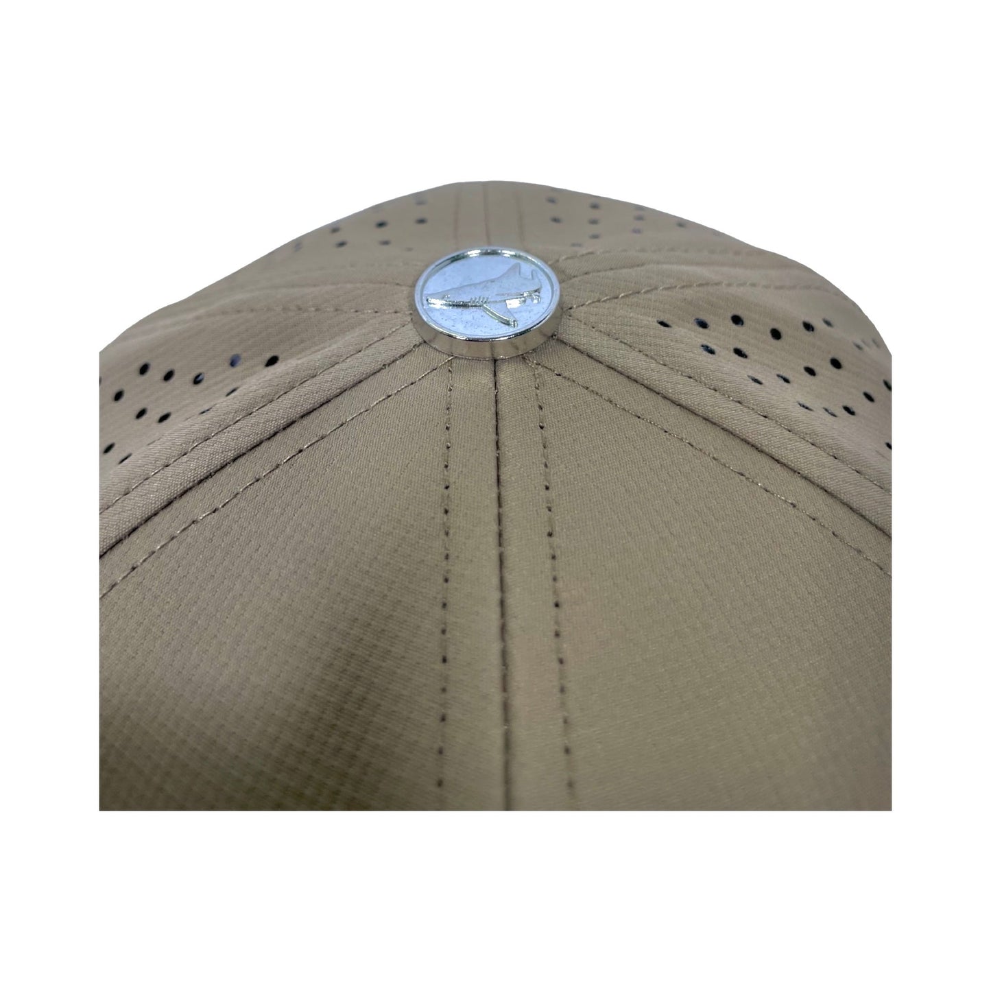 Khaki PVC Performance Snapback Hat - BlacktipH