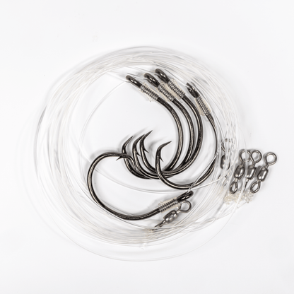 Large Live Bait Rigs (5 Pack) | BlacktipH x Mustad 10/0 Hooks - BlacktipH