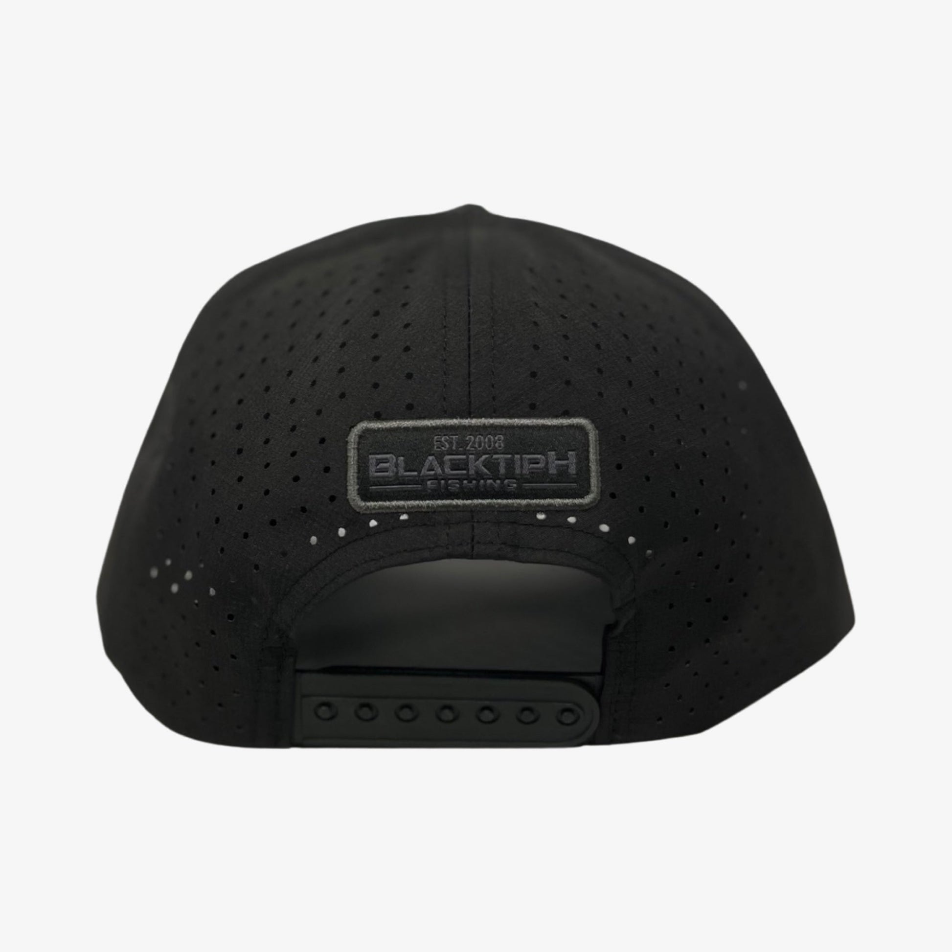 Midnight Black PVC Performance Snapback Hat - BlacktipH