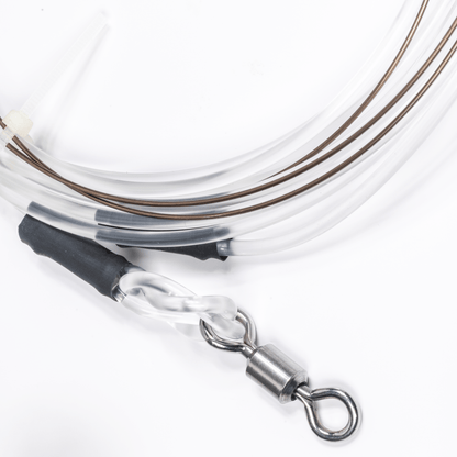 braided line for shark fishing Mustad BlacktipH Monster Shark Rig | 16/0 Hook & #19 Wire