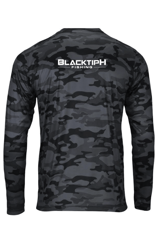 Smoke Camo Long Sleeve Performance Shirt SPF 50 - BlacktipH