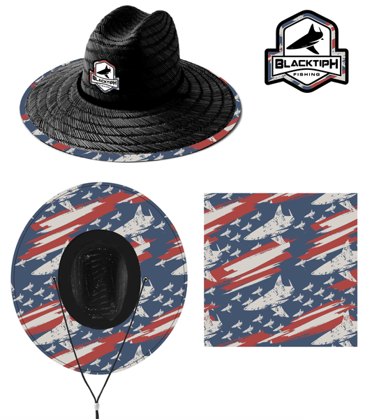 Straw Hat Americana - Black - BlacktipH