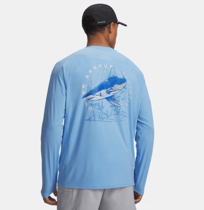 UA x BlacktipH Elite Species Fishing Shirt (UPF 40) - Horizon Blue | BlacktipH - BlacktipH