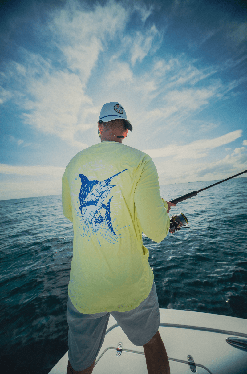 Under Armour x BlacktipH Elite Species Fishing Shirt – Fade Green (Long Sleeve & UPF Protection) - BlacktipH