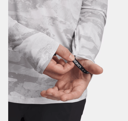 Under Armour x BlacktipH Men’s Fish Elite Camo Performance Long Sleeve Crew - White - BlacktipH