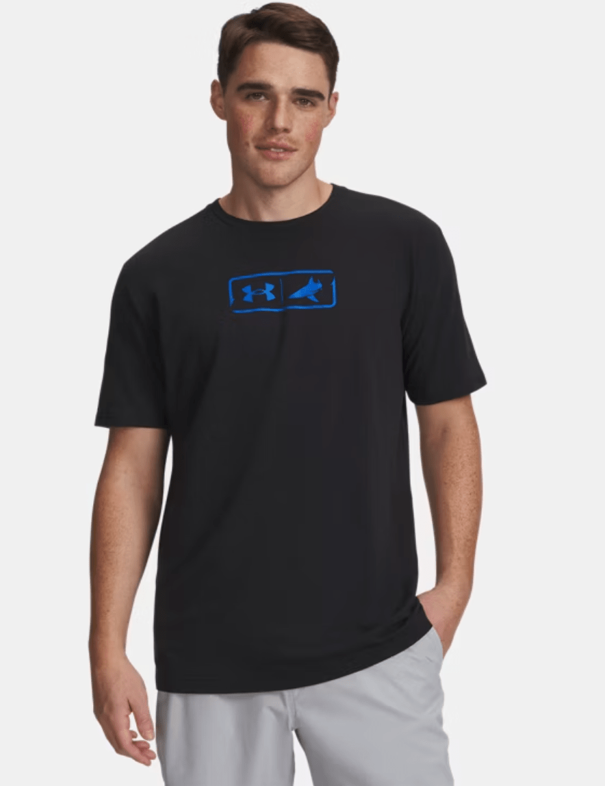 Under Armour x BlacktipH Men’s Fish Logo T-Shirt - Black - BlacktipH