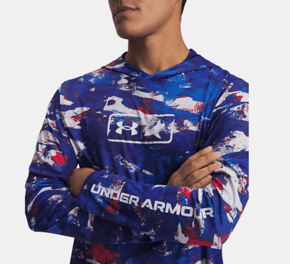 Under Armour x BlacktipH Men’s Fish Pro Camo Performance Hoodie - Caspian - BlacktipH