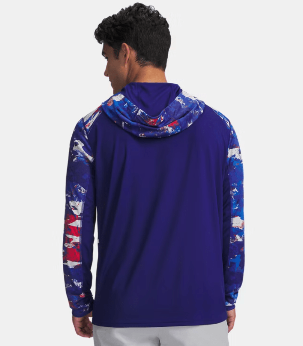 Under Armour x BlacktipH Men’s Fish Pro Camo Performance Hoodie - Caspian - BlacktipH