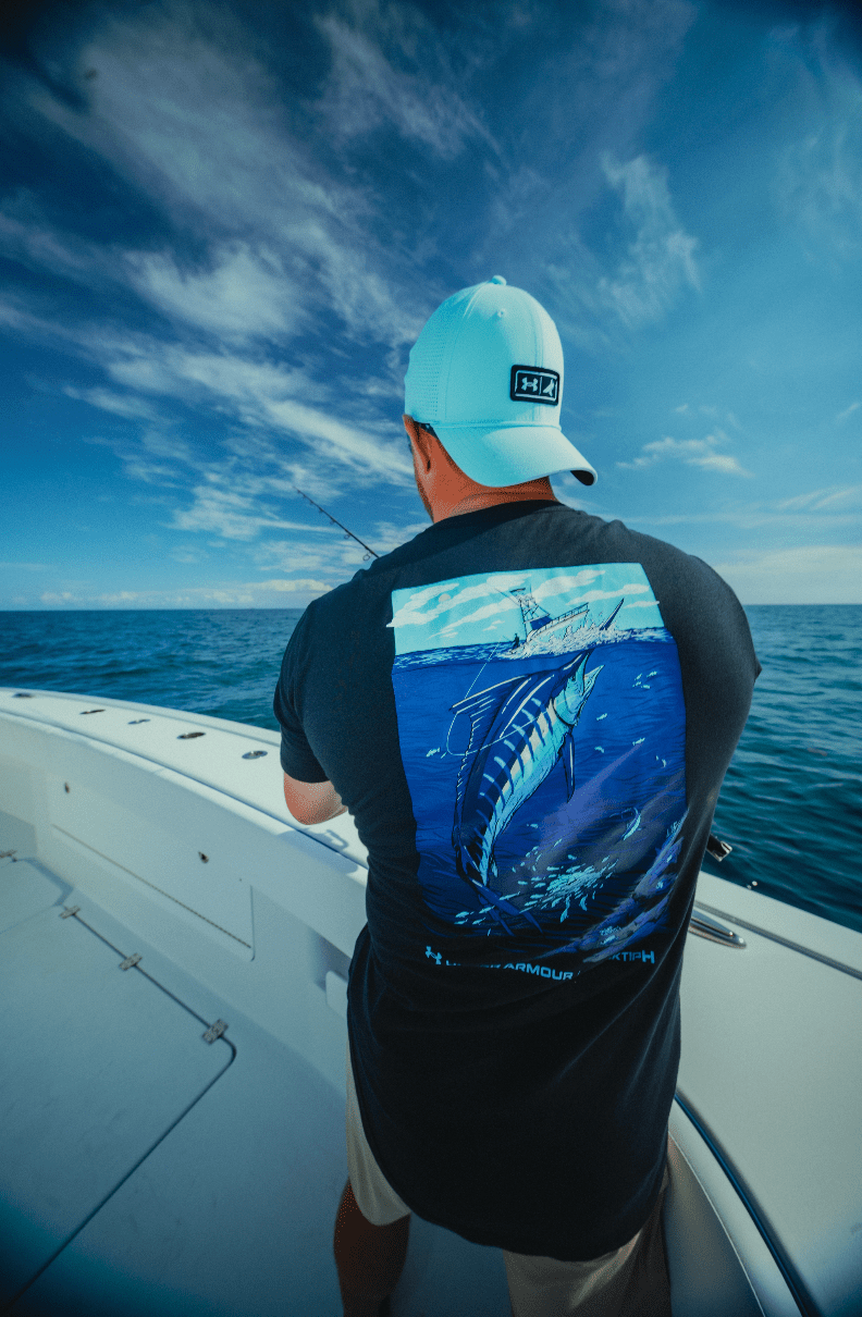 Under Armour x BlacktipH Men's Fish Species Marlin Graphic Shirt - Black - BlacktipH