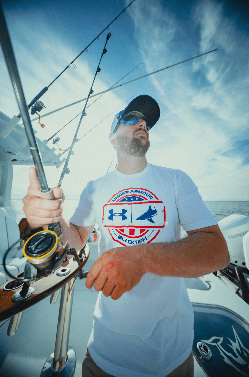 Under Armour x BlacktipH Men's Fish Species USA Graphic Shirt - White - BlacktipH