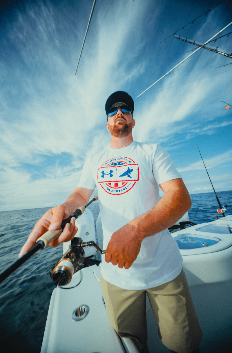 Under Armour x BlacktipH Men's Fish Species USA Graphic Shirt - White - BlacktipH