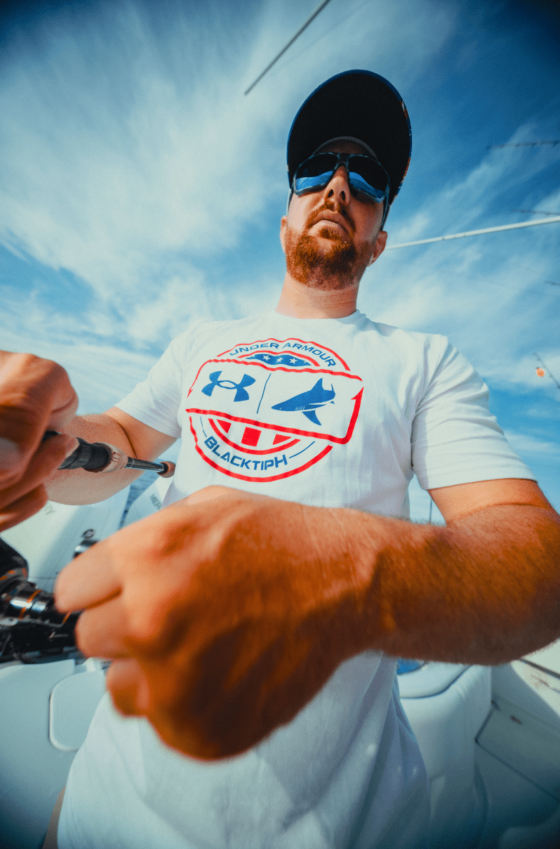 Under Armour x BlacktipH Men's Fish Species USA Graphic Shirt - White - BlacktipH