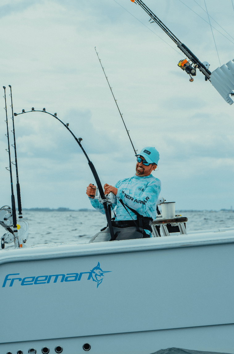 Under Armour x BlacktipH Men's Fishing Hat - Turquoise | BlacktipH - BlacktipH