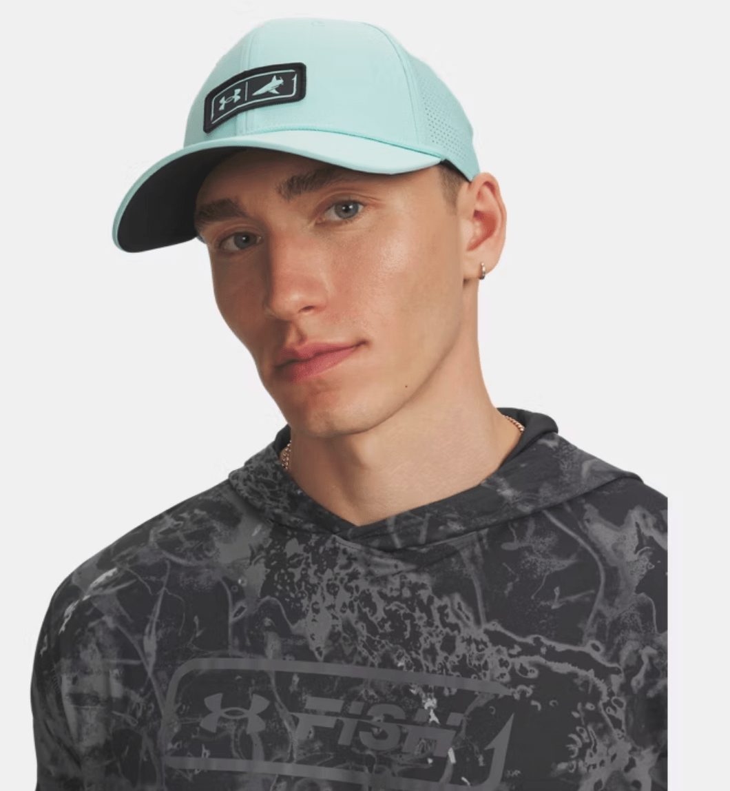 Under Armour x BlacktipH Men's Fishing Hat - Turquoise | BlacktipH - BlacktipH