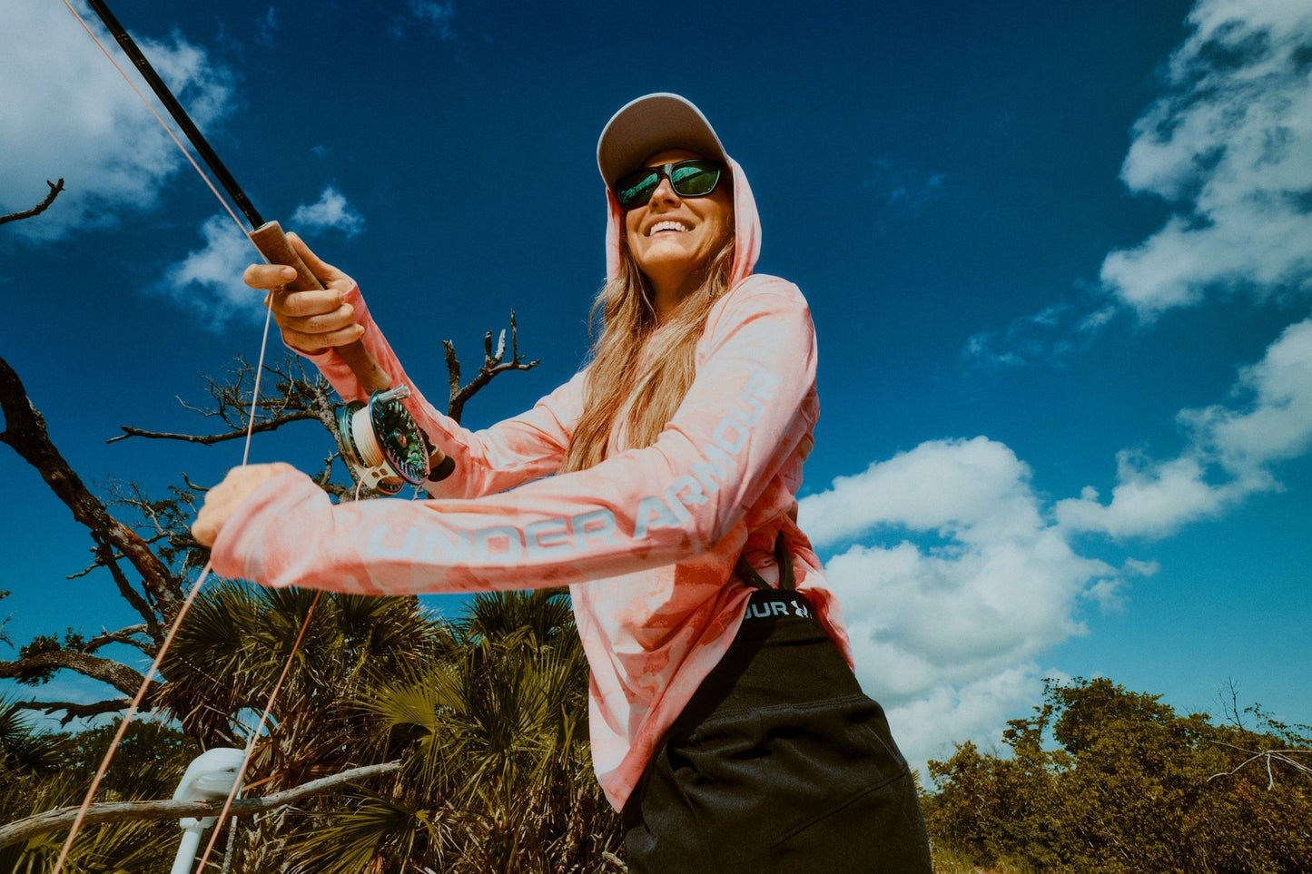 Under Armour x BlacktipH Women’s Elite Camo Performance Hoodie - Posh Pink - BlacktipH