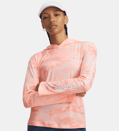 Under Armour x BlacktipH Women’s Elite Camo Performance Hoodie - Posh Pink - BlacktipH