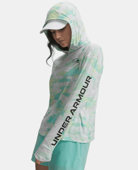 Under Armour x BlacktipH Women’s Elite Camo Performance Hoodie - White - BlacktipH