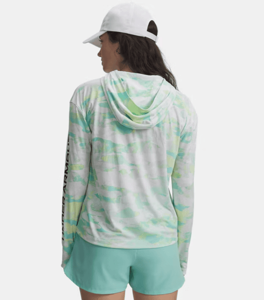 Under Armour x BlacktipH Women’s Elite Camo Performance Hoodie - White - BlacktipH