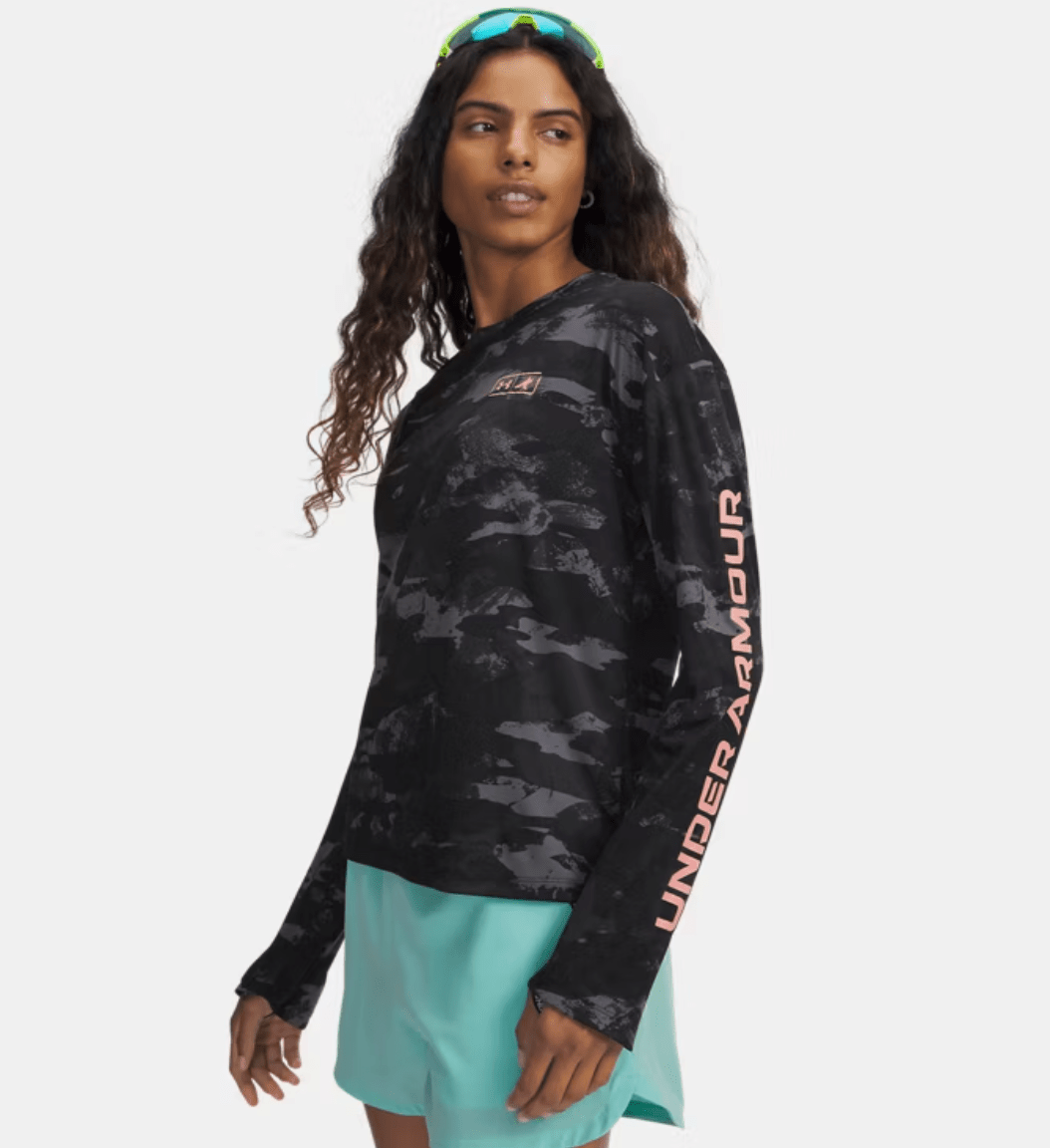 Under Armour x BlacktipH Women’s Fish Elite Peformance Long Sleeve Crew - Black - BlacktipH
