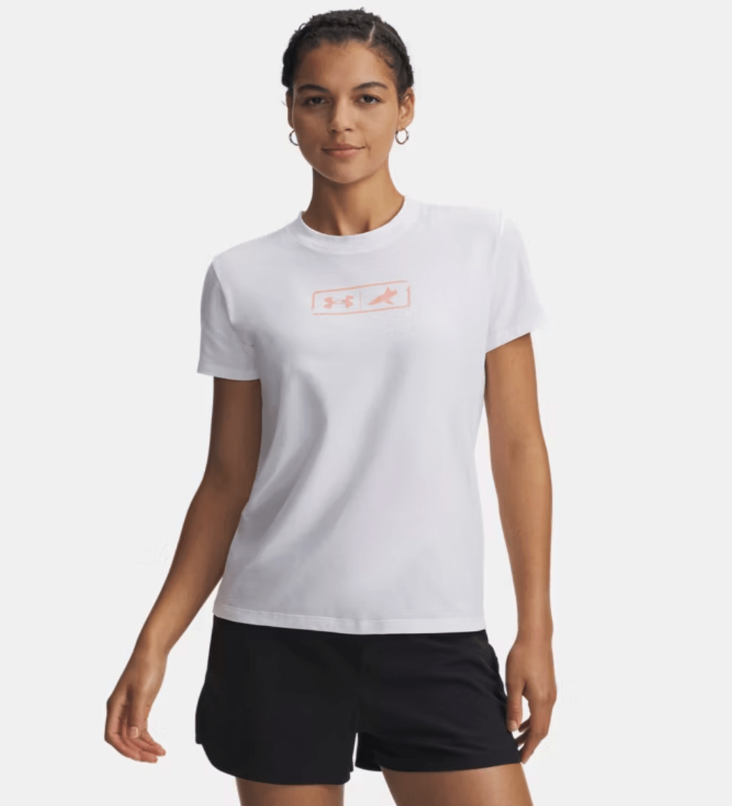 Under Armour x BlacktipH Women’s Fish Logo T-Shirt - White - BlacktipH