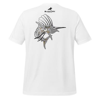 Youth Lifestyle Cotton Blend T-Shirt - Mechanical Sailfish Design - BlacktipH
