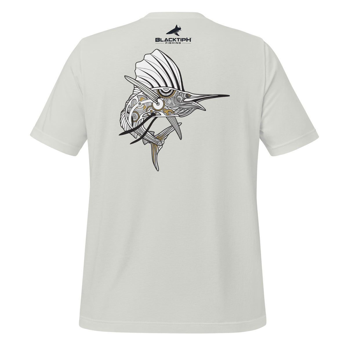 Youth Lifestyle Cotton Blend T-Shirt - Mechanical Sailfish Design - BlacktipH