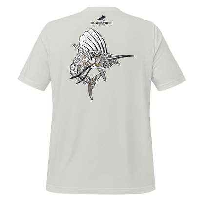Youth Lifestyle Cotton Blend T-Shirt - Mechanical Sailfish Design - BlacktipH